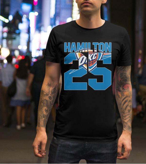 Oklahoma City Thunder Hamilton 25 Okc Nba T-Shirt