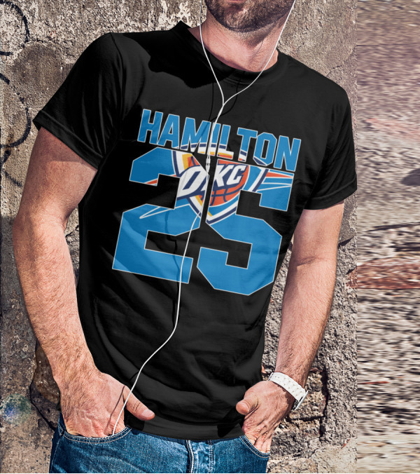 Oklahoma City Thunder Hamilton 25 Okc Nba T-Shirt