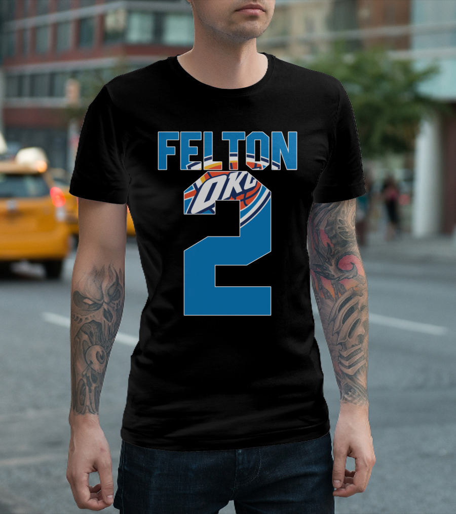 Oklahoma City Thunder Raymond Felton 2 Nba Okc Basketball T-Shirt