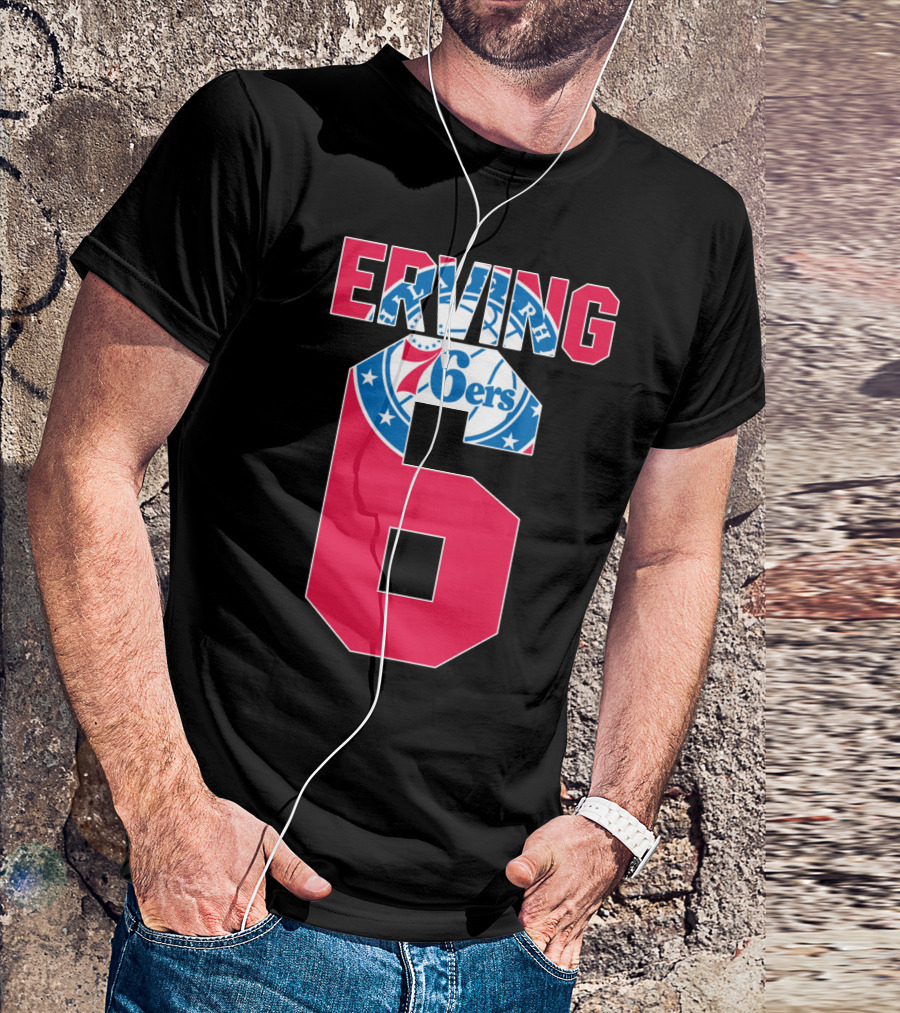 Philadelphia 76ers Erving 6 Nba T-Shirt