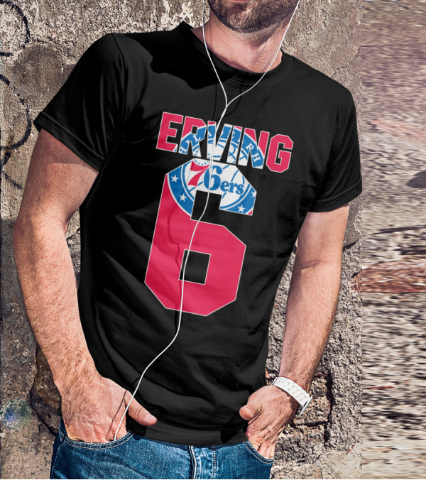 Philadelphia 76ers Erving 6 Nba T-Shirt