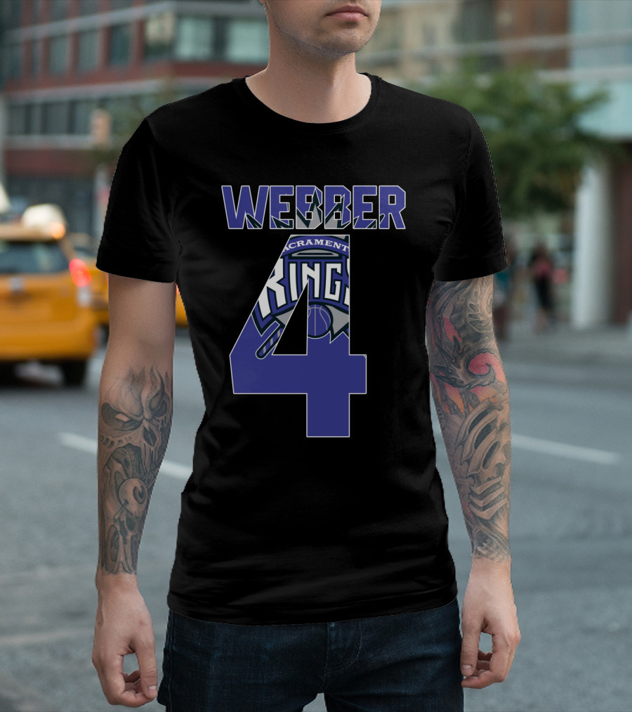 Sacramento Kings Chris Webber 4 Nba T-Shirt