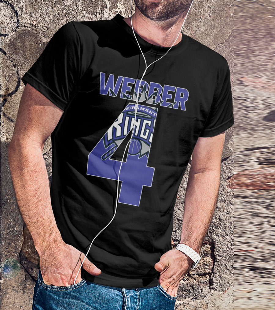 Sacramento Kings Chris Webber 4 Nba T-Shirt