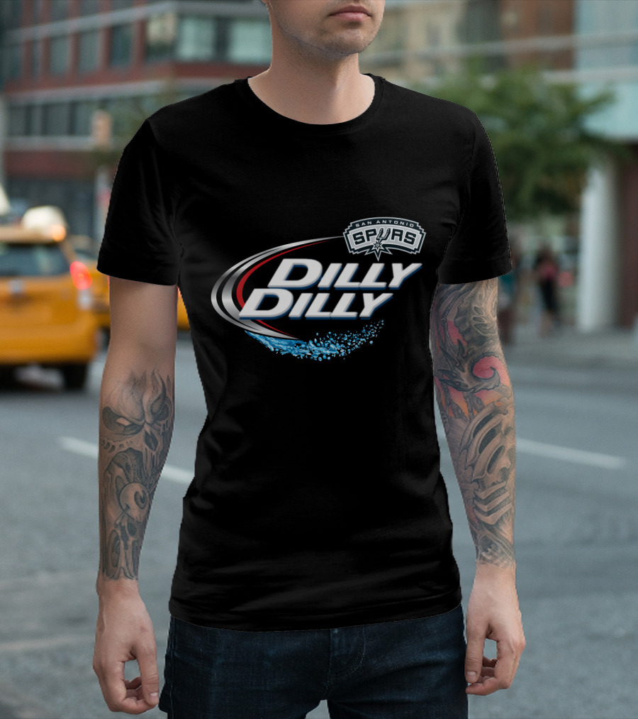 San Antonio Spurs Dilly Dilly Fans Logo And Splash T-Shirt