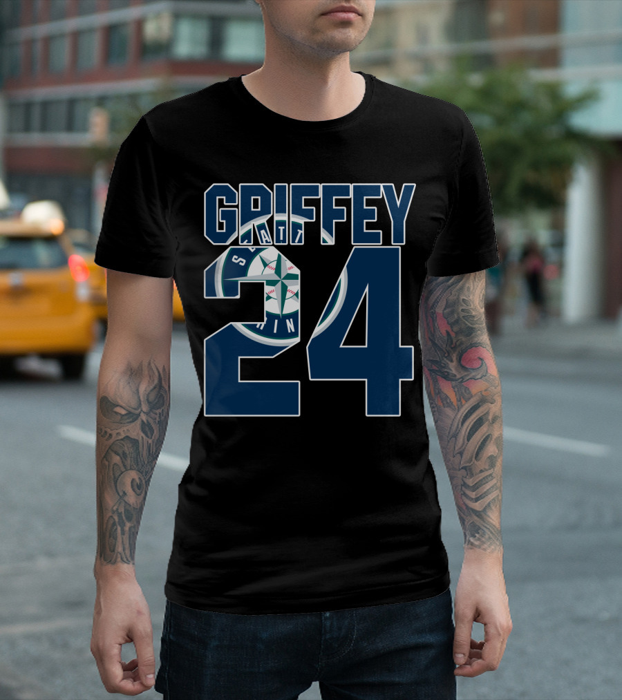 Griffey 24 Seattle Mariners Iconic Jersey Design with Team T-Shirt