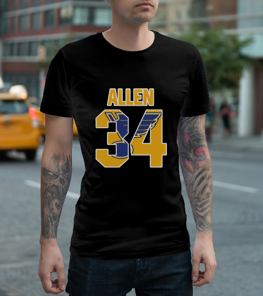 Allen 34 St Louis Blues NHL Jersey T-Shirt