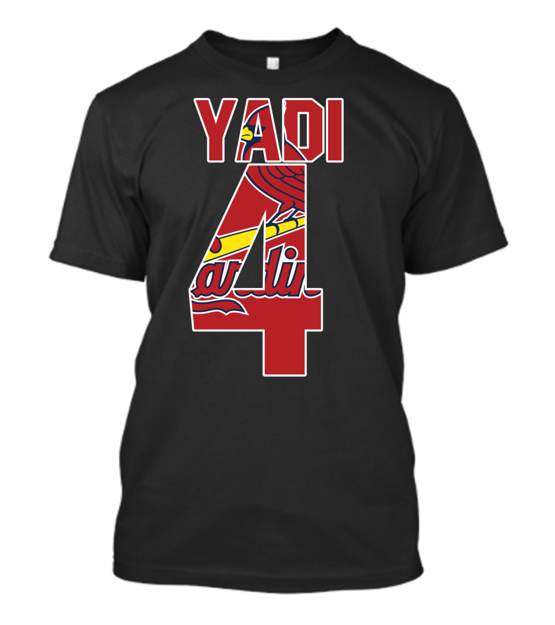 Yadi St. Louis Cardinals Number 4 T-Shirt