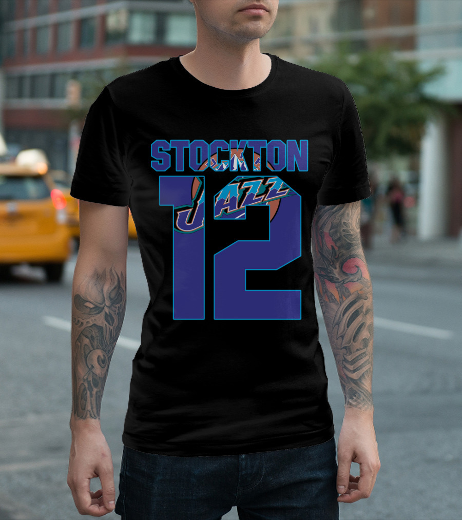 Stockton 12 Utah Jazz Nba T-Shirt