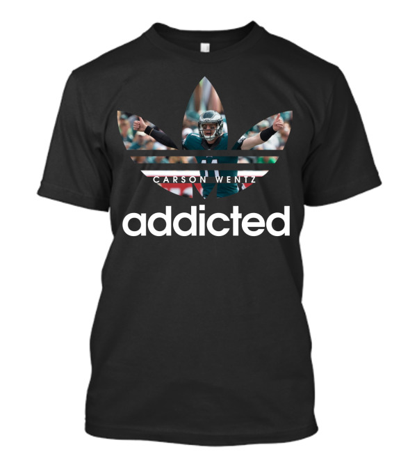 Philadelphia Eagles Carson Wentz Addicted Nfl T-Shirt