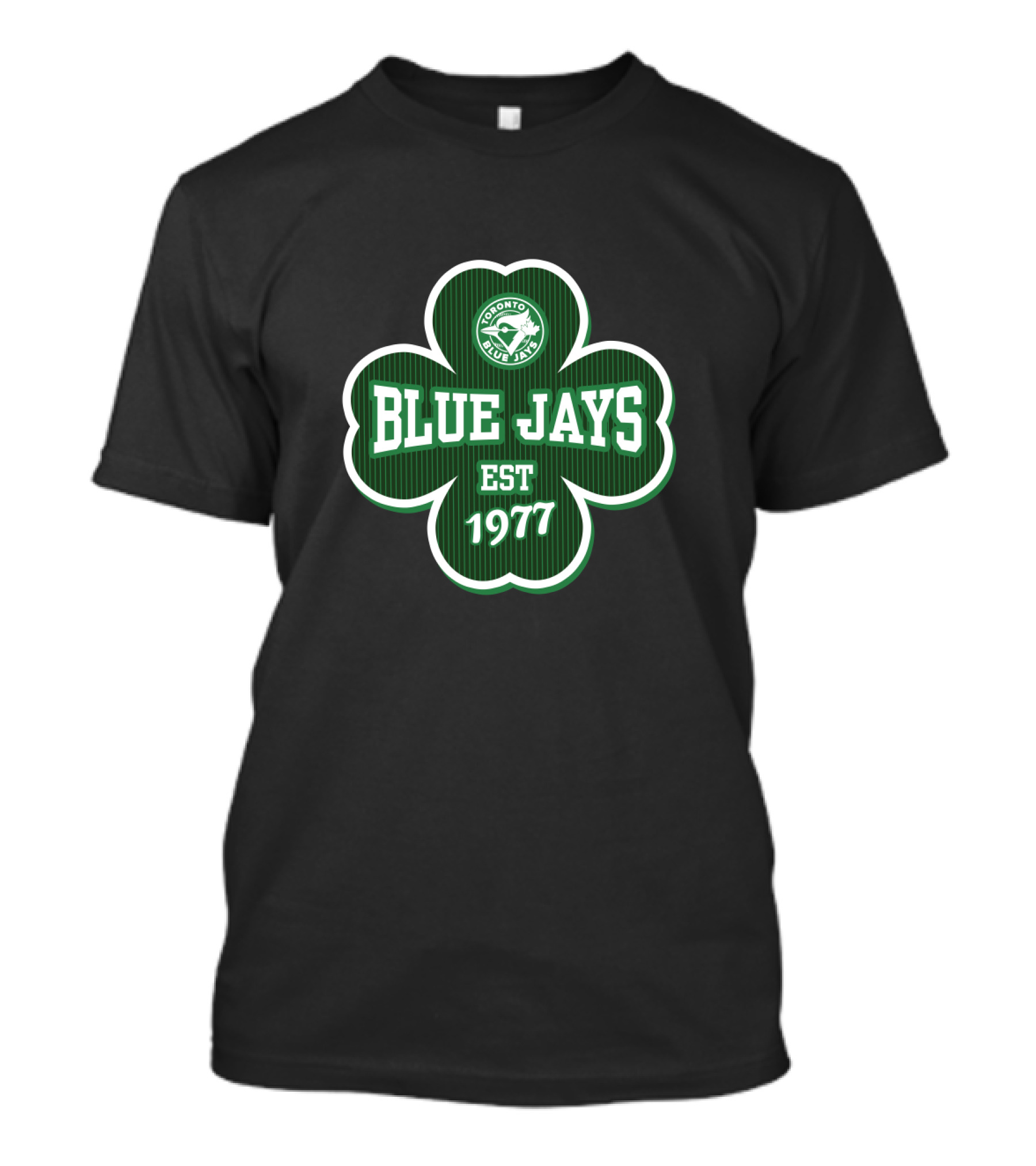 Toronto Blue Jays St Patrick's Day Clover Design Est 1977 T-Shirt