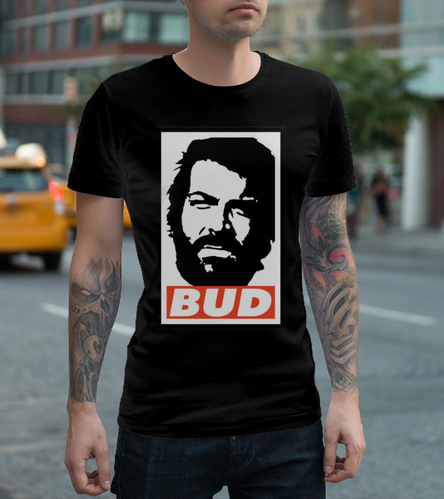 Bud Spencer Tribute Graphic Blockface T-Shirt