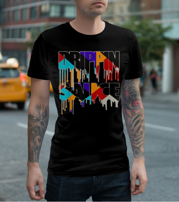 Jordan 9 Drippin Sauce Dream It Do It Bold Multicolor Drip T-Shirt