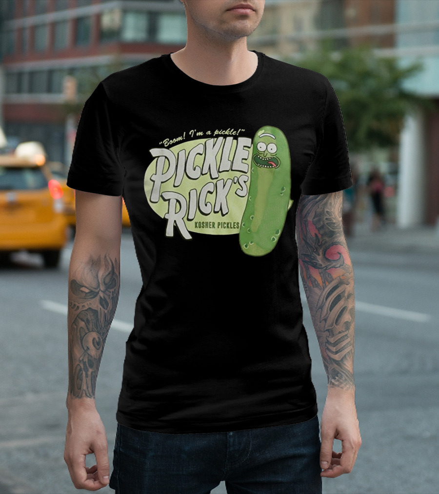 Rick And Morty Boom I'm A Pickle Pickle Rick's Kosher Pickles T-Shirt