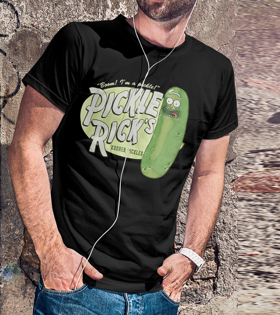 Rick And Morty Boom I'm A Pickle Pickle Rick's Kosher Pickles T-Shirt