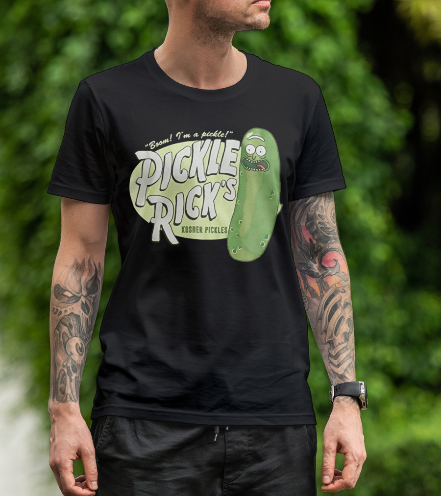 Rick And Morty Boom I'm A Pickle Pickle Rick's Kosher Pickles T-Shirt