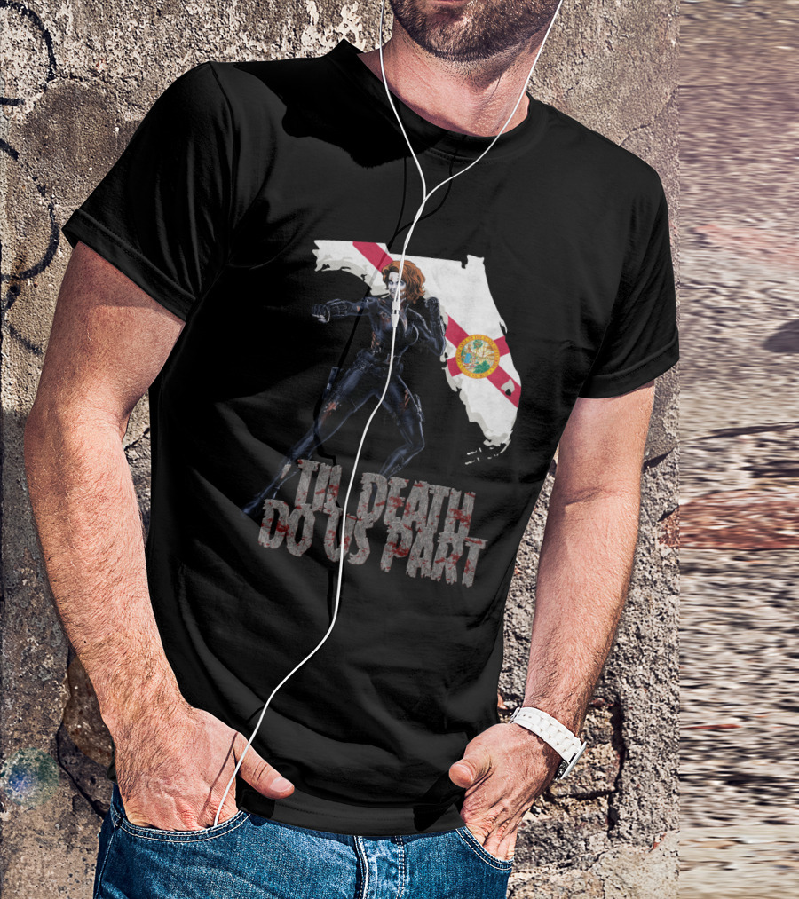 Black Widow Florida Til Death Do Us Part T-Shirt