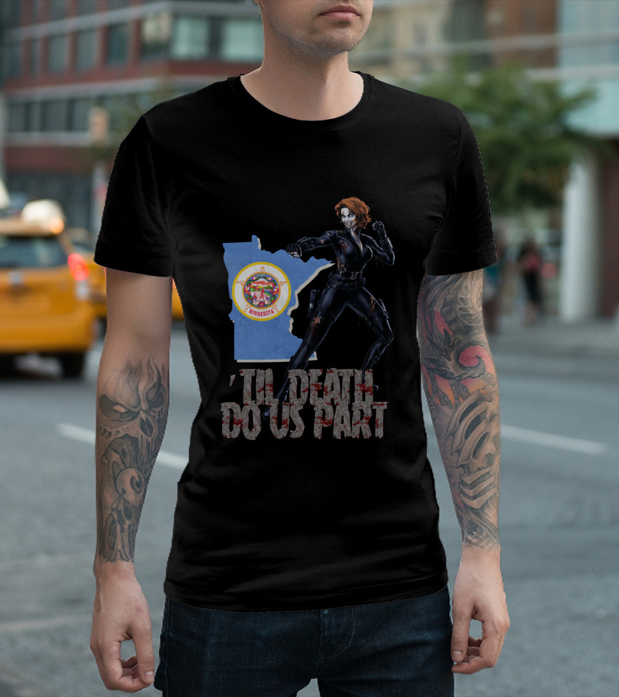 Minnesota Black Widow 'Til Death Do Us Part T-Shirt