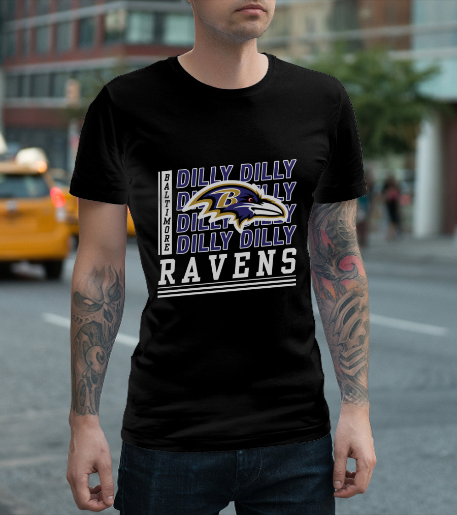 Baltimore Ravens Dilly Dilly Ravens Fans T-Shirt