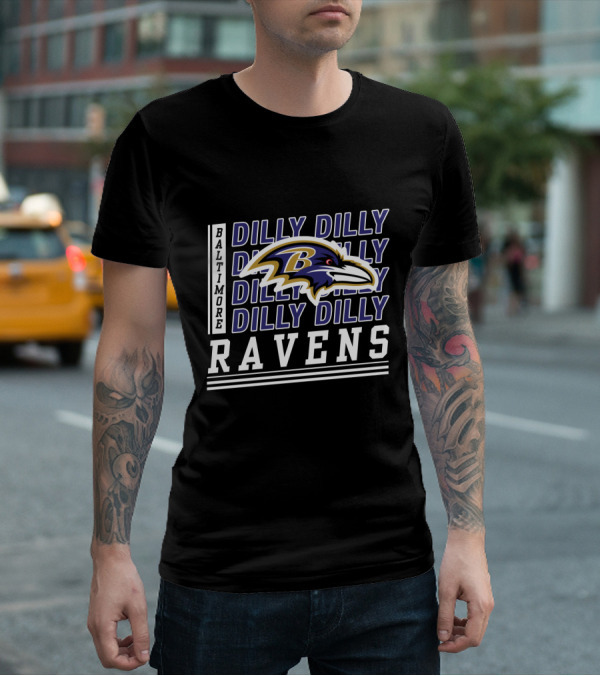 Baltimore Ravens Dilly Dilly Ravens Fans T-Shirt