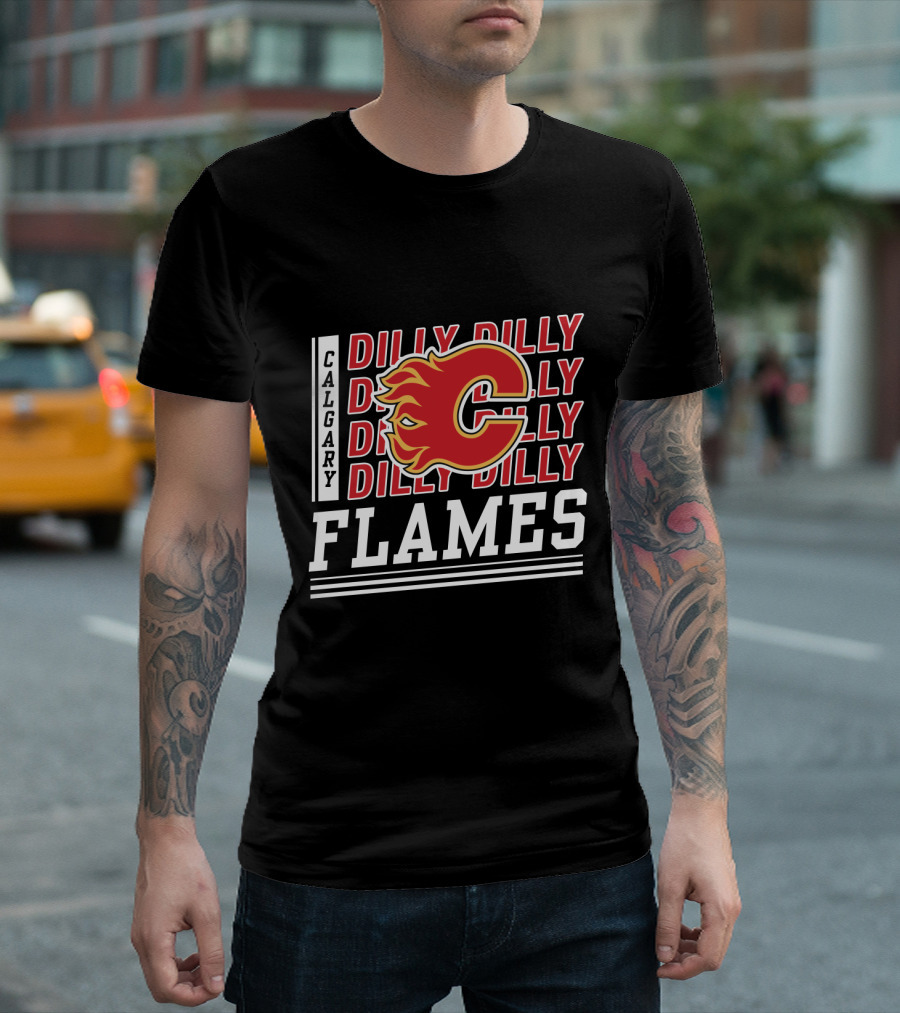 Calgary Flames Dilly Dilly Hockey Fan T-Shirt