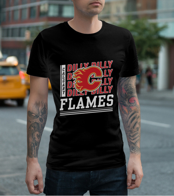 Calgary Flames Dilly Dilly Hockey Fan T-Shirt