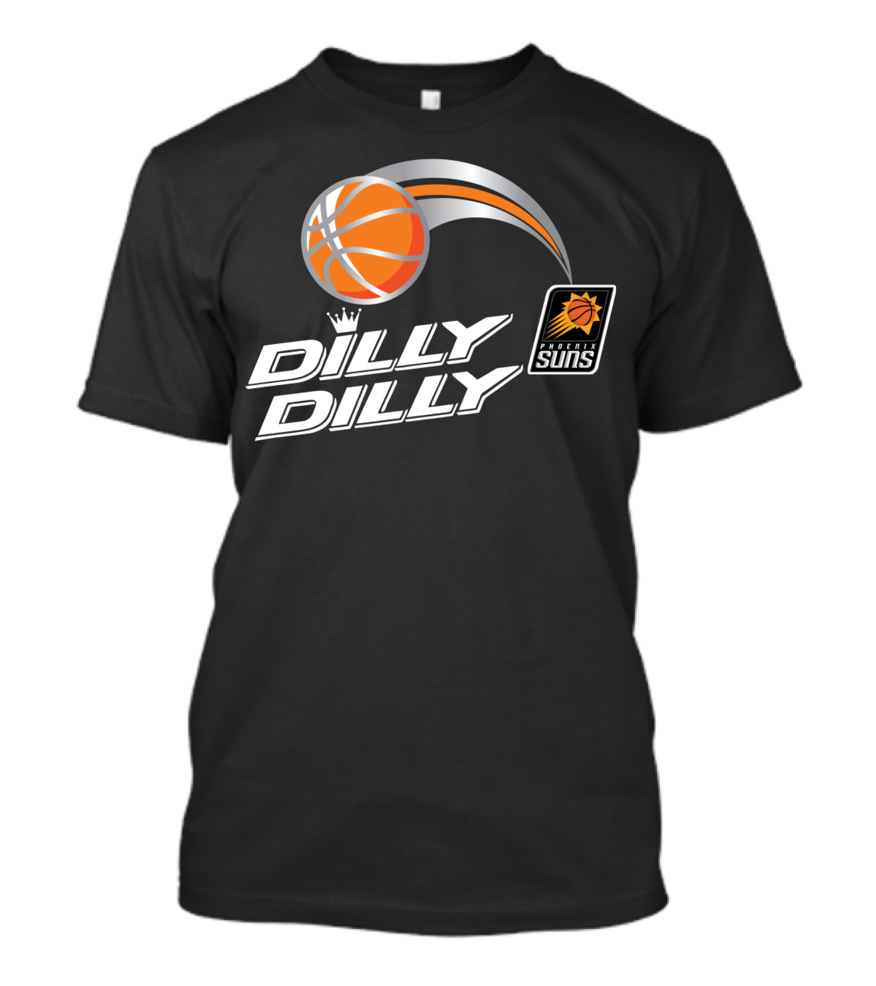 Phoenix Suns Dilly Dilly Basketball Logo With Crown And Hoop T-Shirt