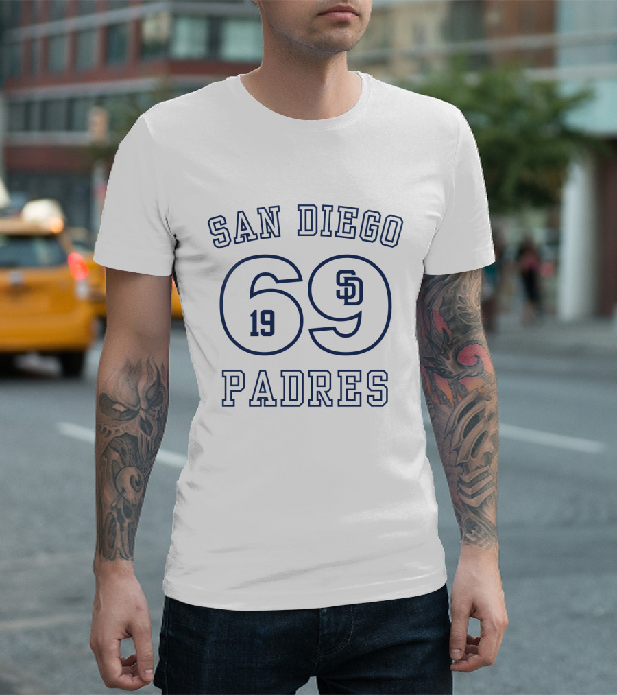 San Diego Padres 1969 SD Logo ESTABLISHED 1969 Baseball Team T-Shirt