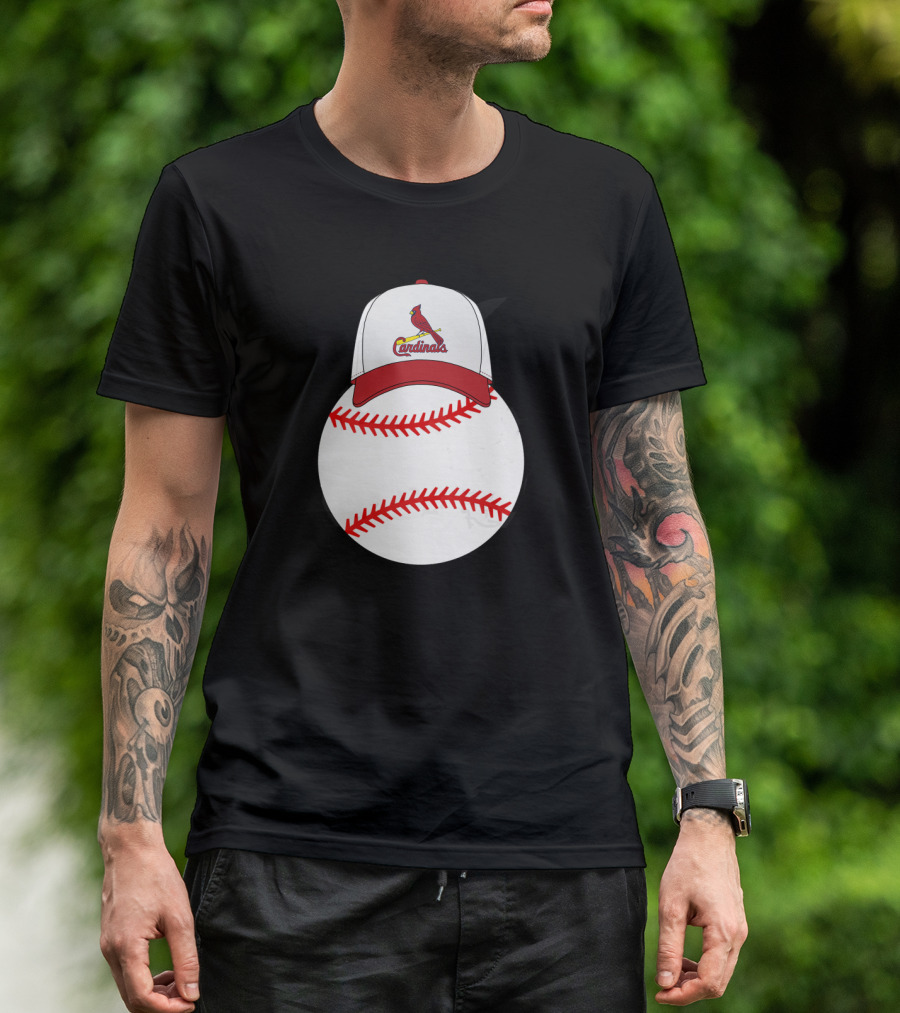 St Louis Cardinals Baseball With Mickey Ears T-Shirt