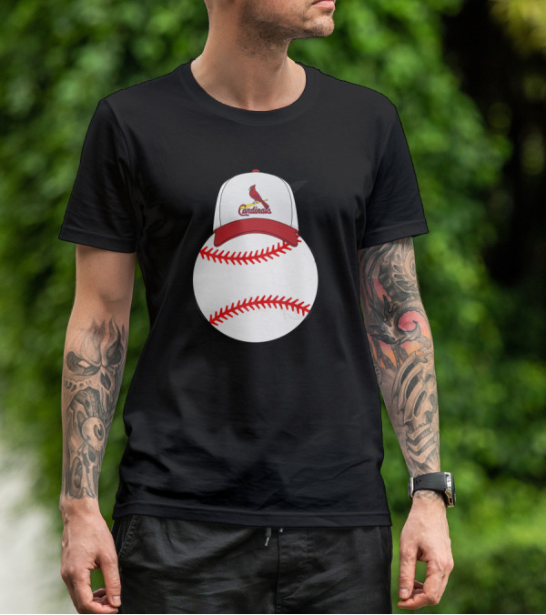 St Louis Cardinals Baseball With Mickey Ears T-Shirt