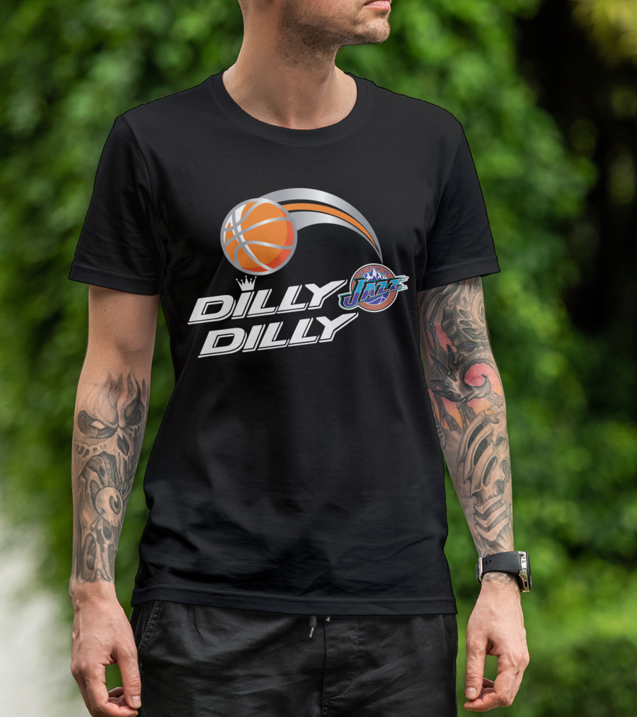 Dilly Dilly Utah Jazz Basketball Logo Swoosh T-Shirt