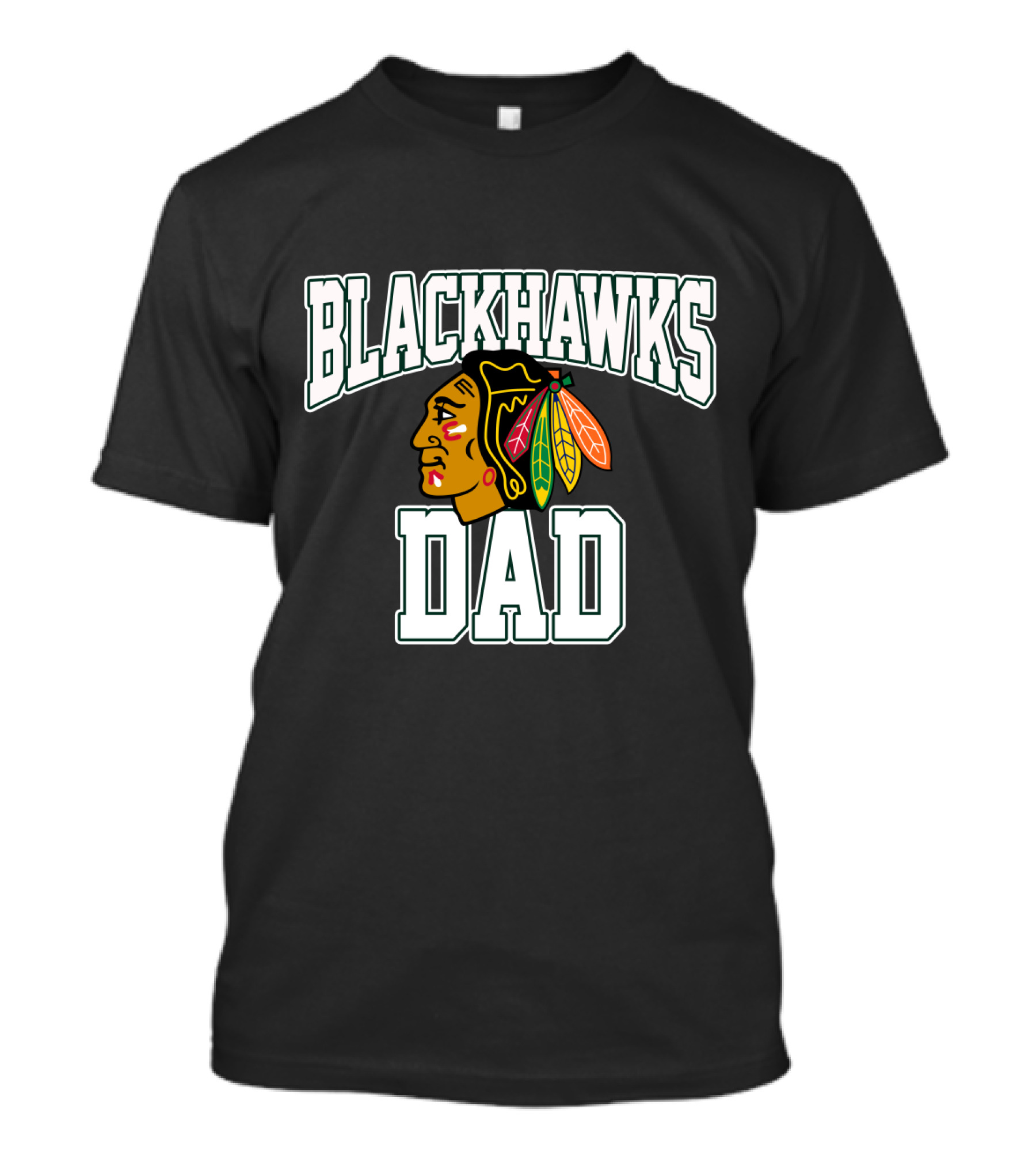Blackhawks Dad Fan Apparel Featuring Iconic Team T-Shirt