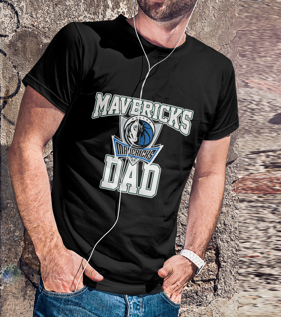 Dallas Mavericks Dad Father's Day Gift T-Shirt