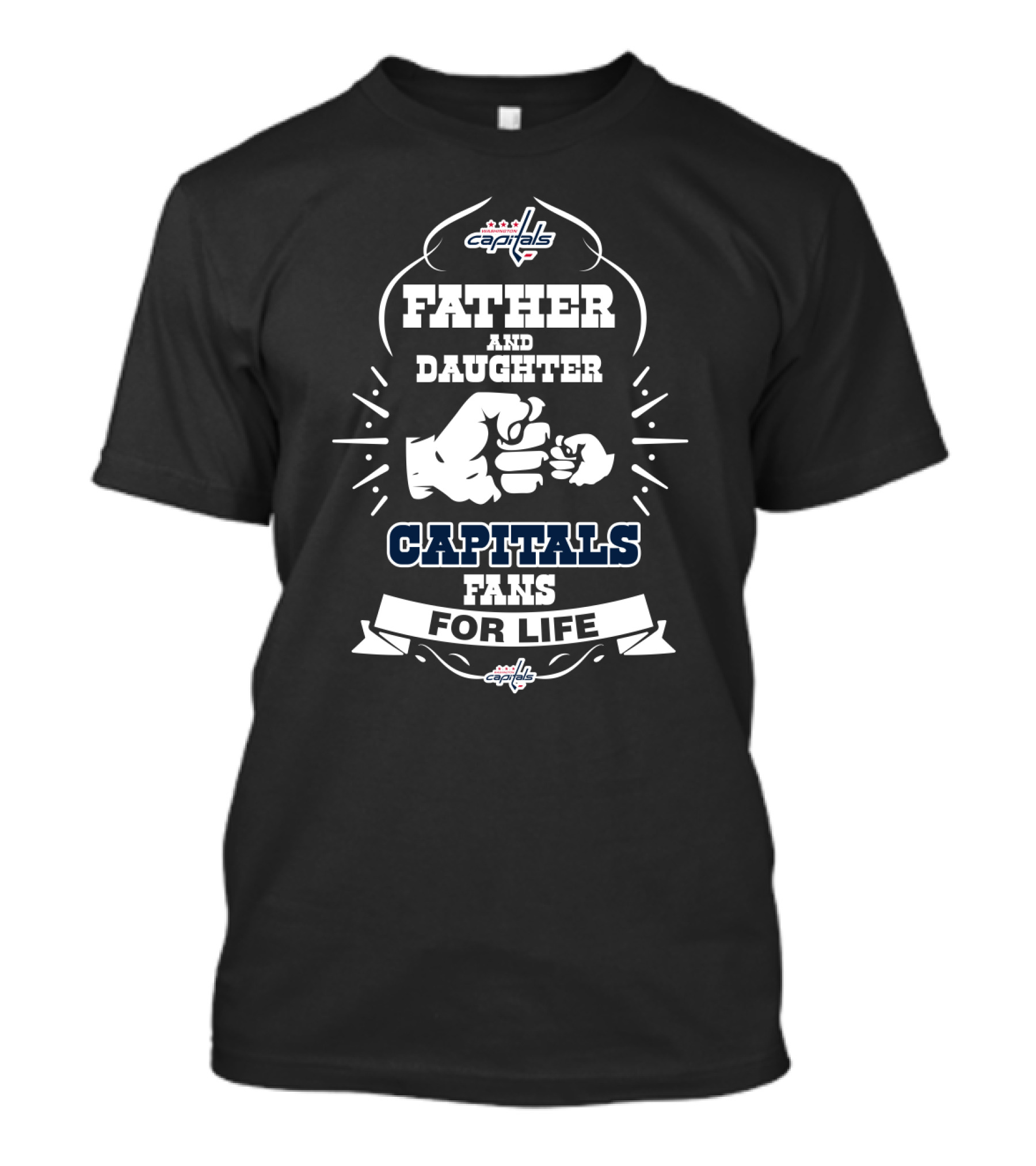 Father And Daughter Capitals Fans For Life Washington Capitals T-Shirt