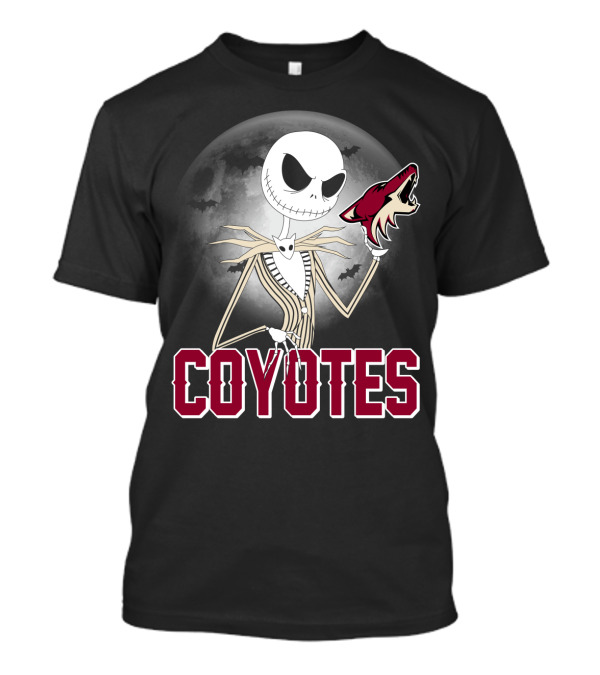 Jack Skellington Coyotes Halloween Moon Arizona T-Shirt
