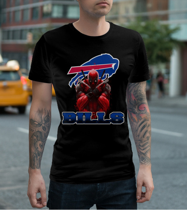 Buffalo Bills Deadpool Fans Mashup T-Shirt