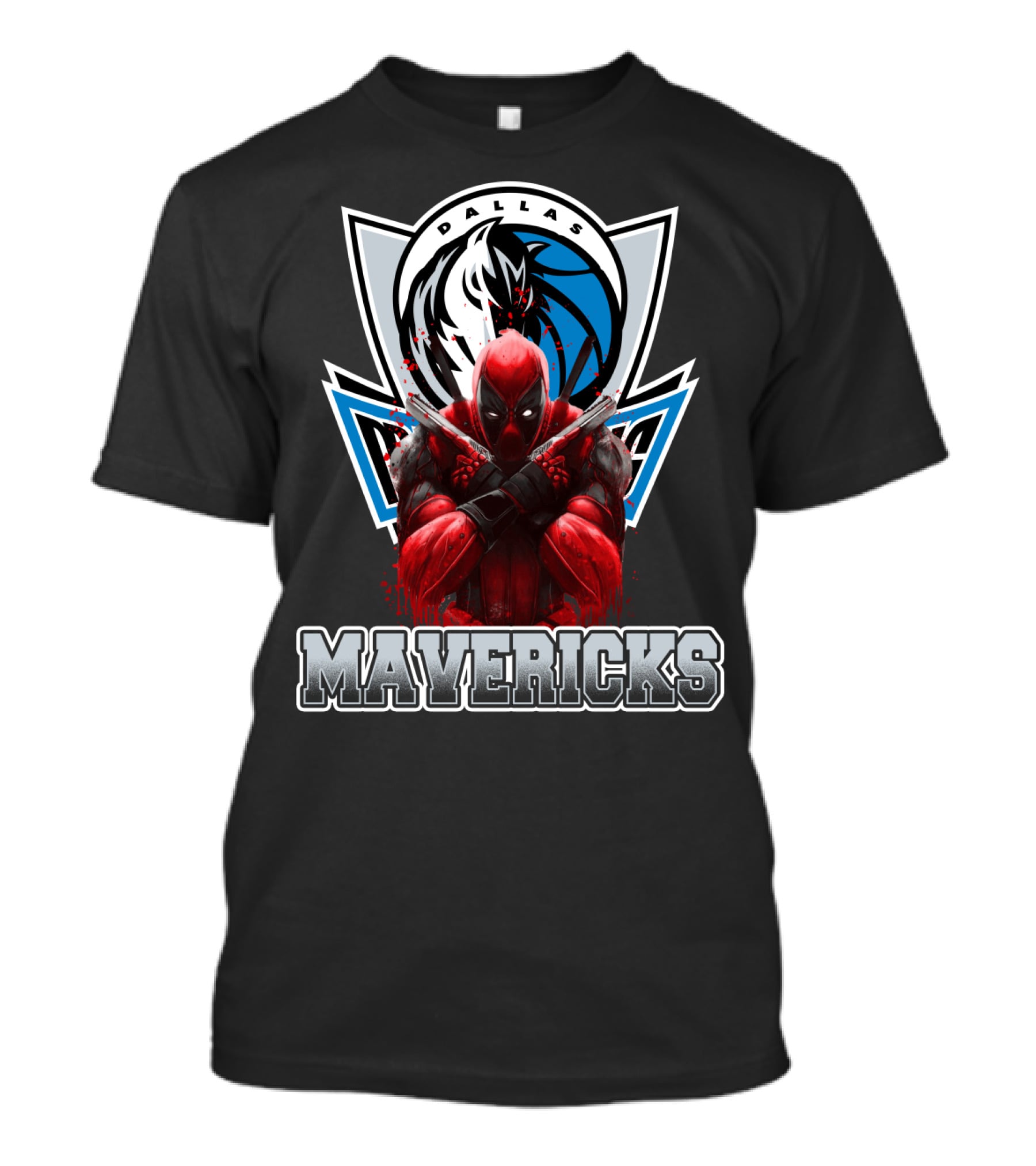 Dallas Mavericks Deadpool Crossover T-Shirt