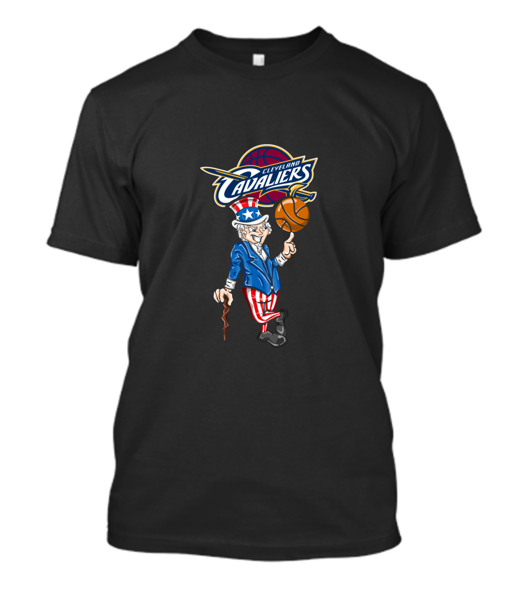 Cleveland Cavaliers Uncle Sam 4th July Basketball T-Shirt