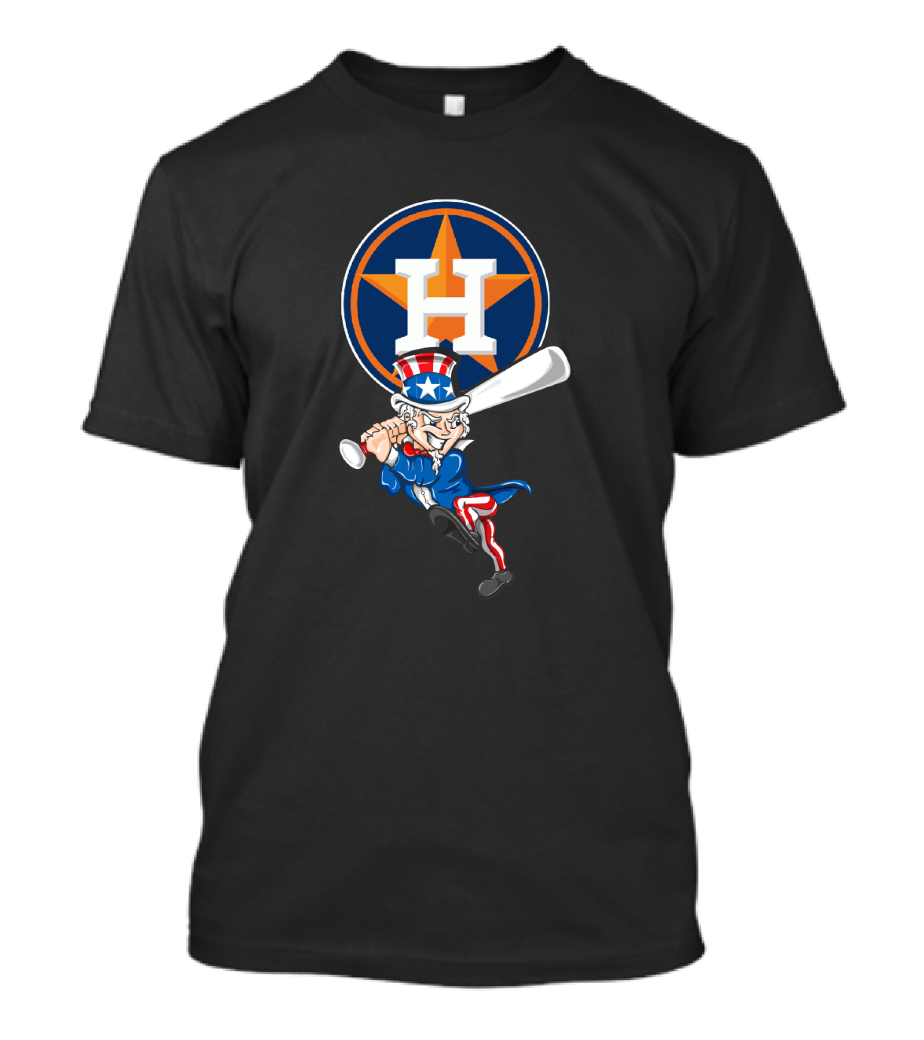 Houston Astros Uncle Sam July 4Th Baseball T-Shirt