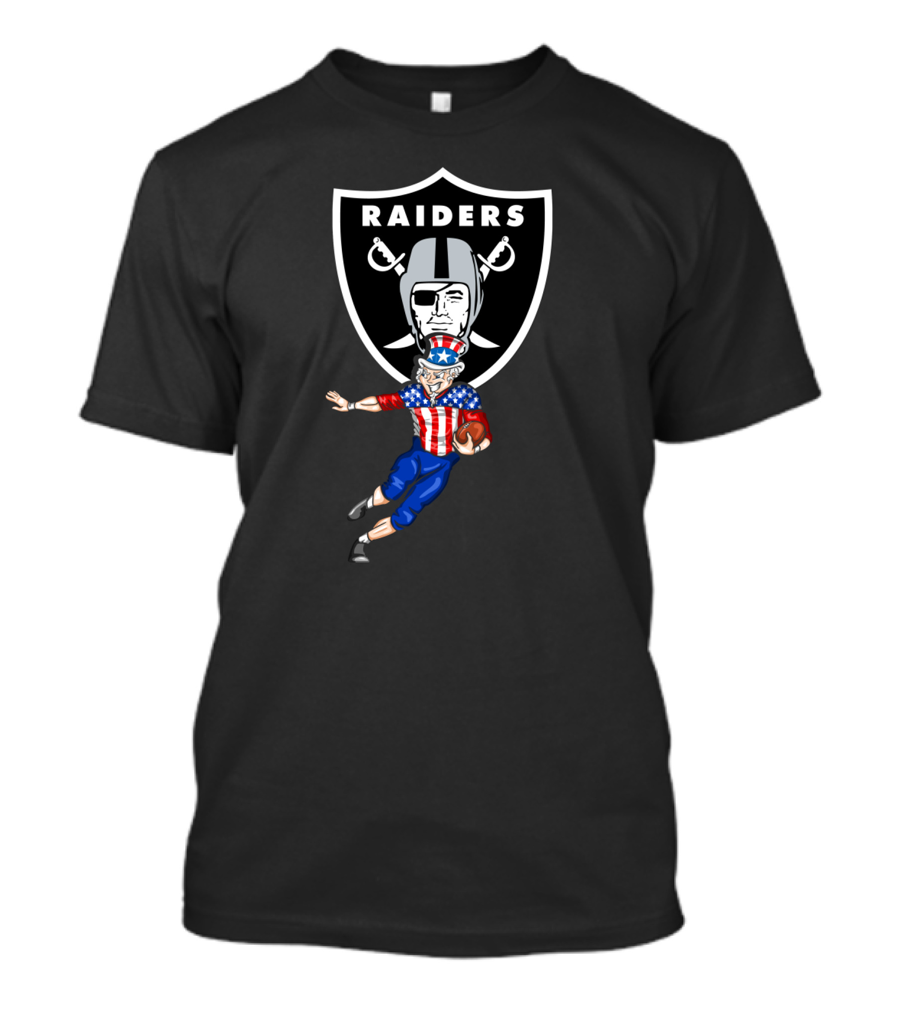 Raiders Uncle Sam Football 4th July Oakland T-Shirt