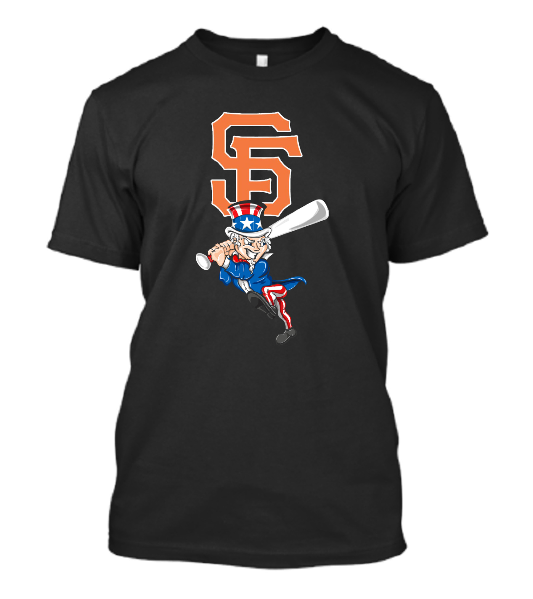 San Francisco Giants Uncle Sam 4th July Baseball Patriotic T-Shirt