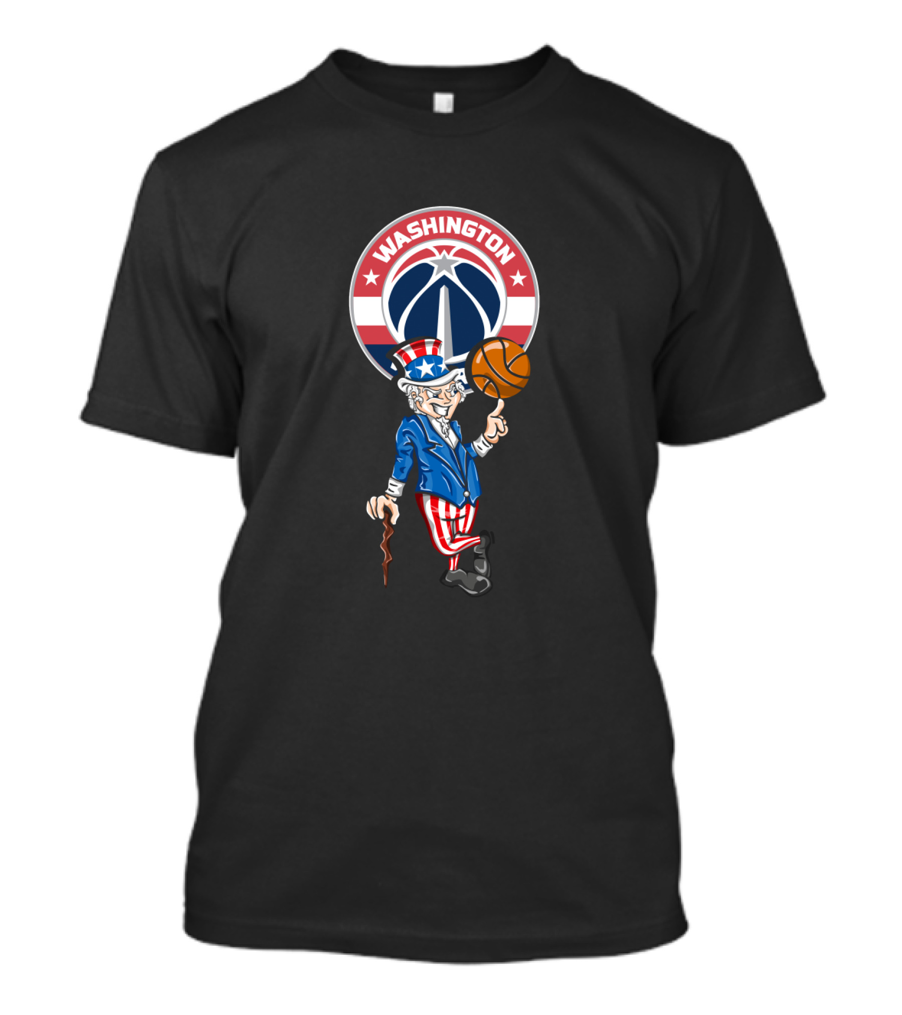 Washington Wizards Uncle Sam Basketball 4Th July Celebration T-Shirt