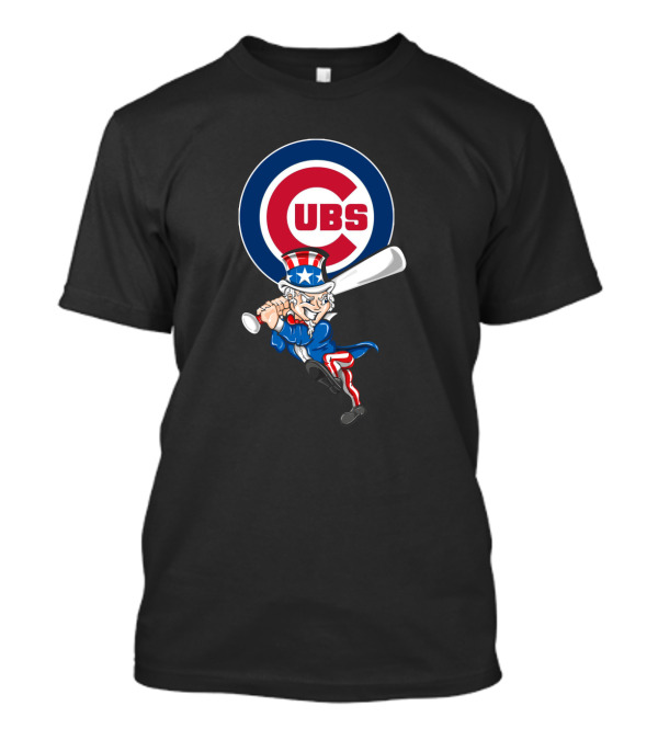 Chicago Cubs Uncle Sam Patriotic Baseball 4Th Of July Celebration T-Shirt