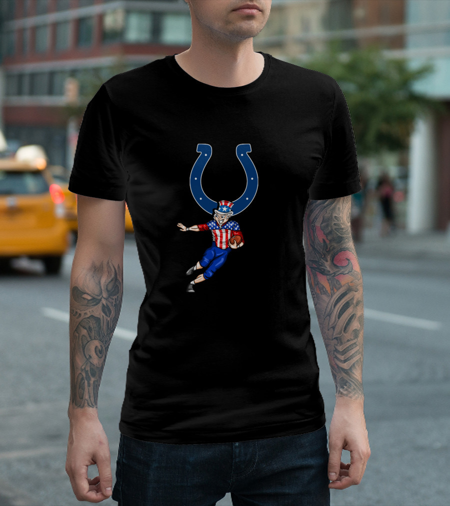 Indianapolis Colts Uncle Sam Football 4th July T-Shirt