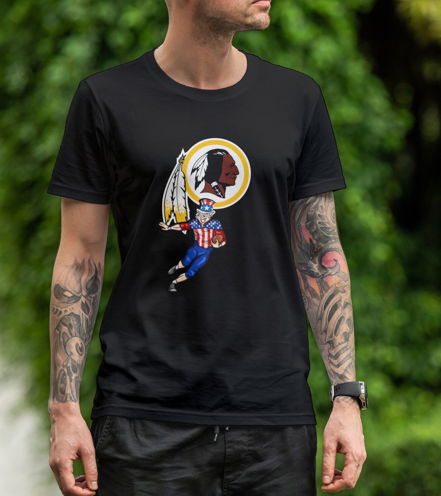 4Th July Uncle Sam With Washington Football Team T-Shirt