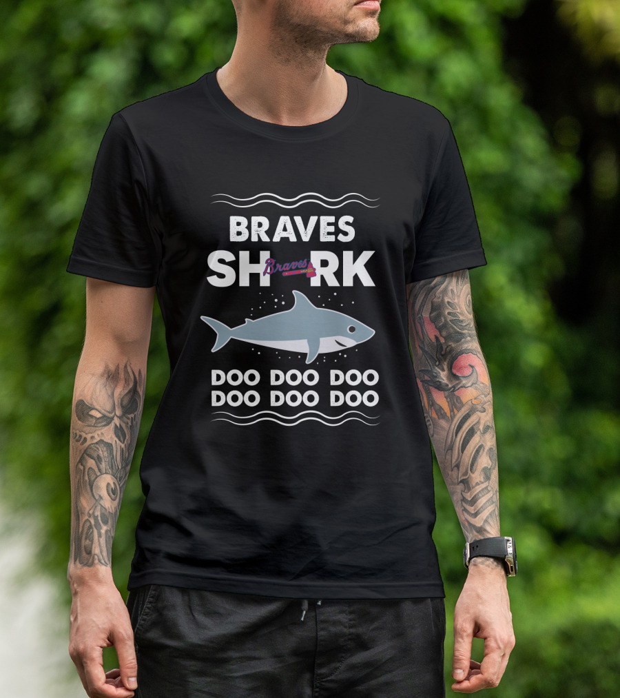 Braves Shark Doo Doo Doo Atlanta Braves Shark Theme T-Shirt