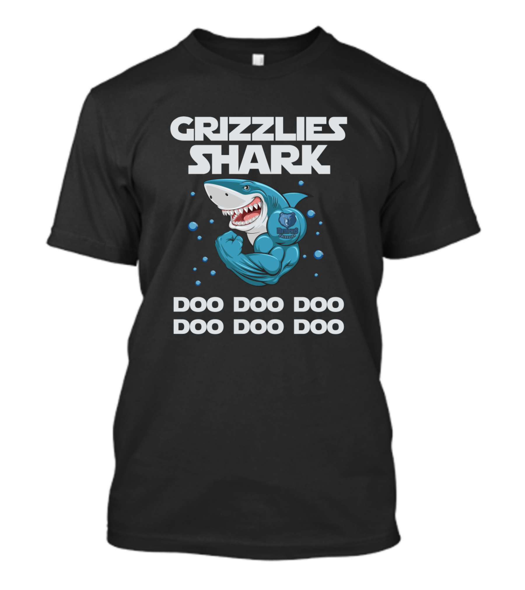 Grizzlies Shark Doo Doo Doo With Memphis Grizzlies T-Shirt