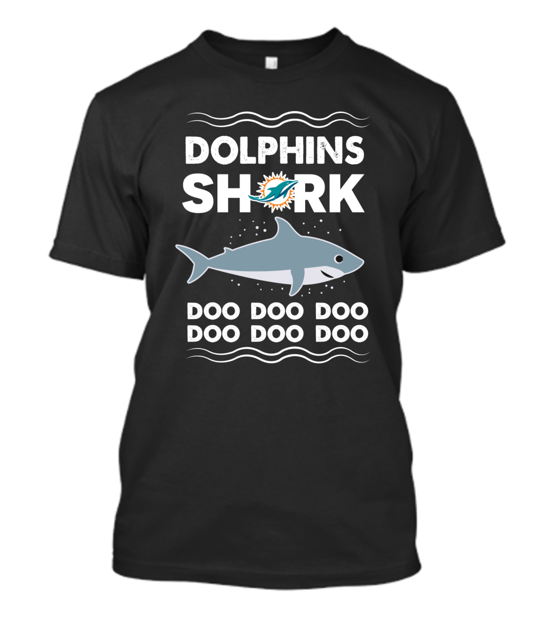 Dolphins Shark Doo Doo Doo Miami Football Fan Tune T-Shirt