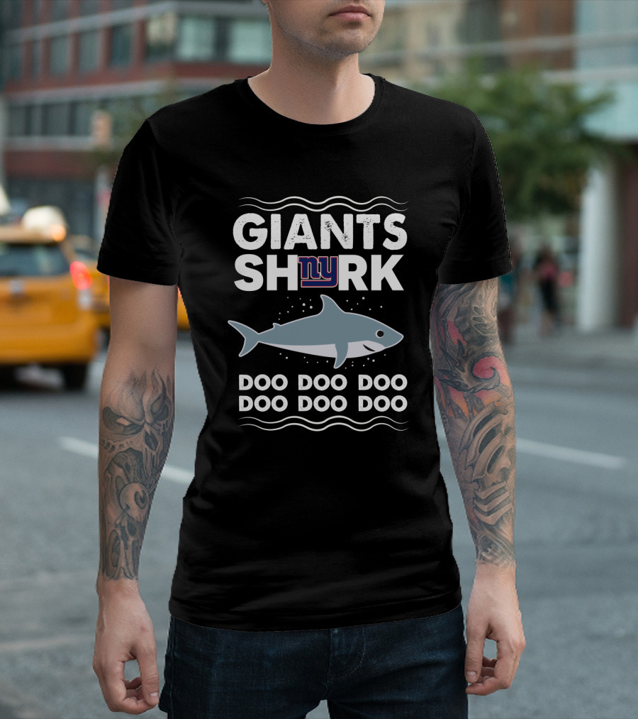 Giants Shark NY Logo Doo Doo Doo Doo Doo Doo T-Shirt