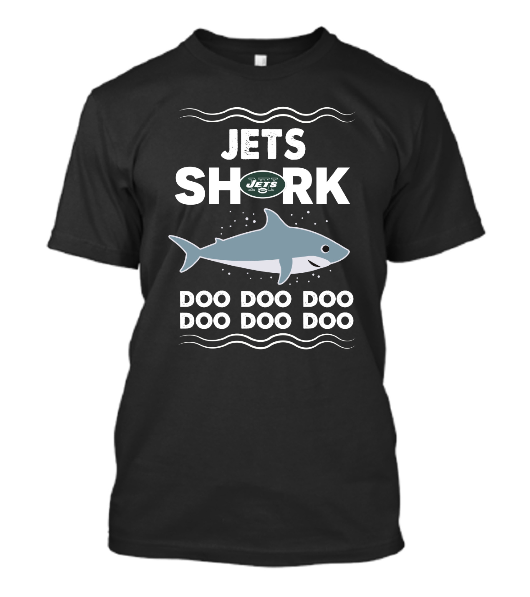 New York Jets Shark Doo Doo Doo Doo Football T-Shirt