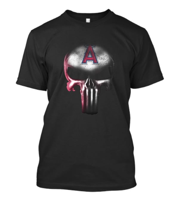 The Punisher Skull Los Angeles Angels Iconic Fans T-Shirt
